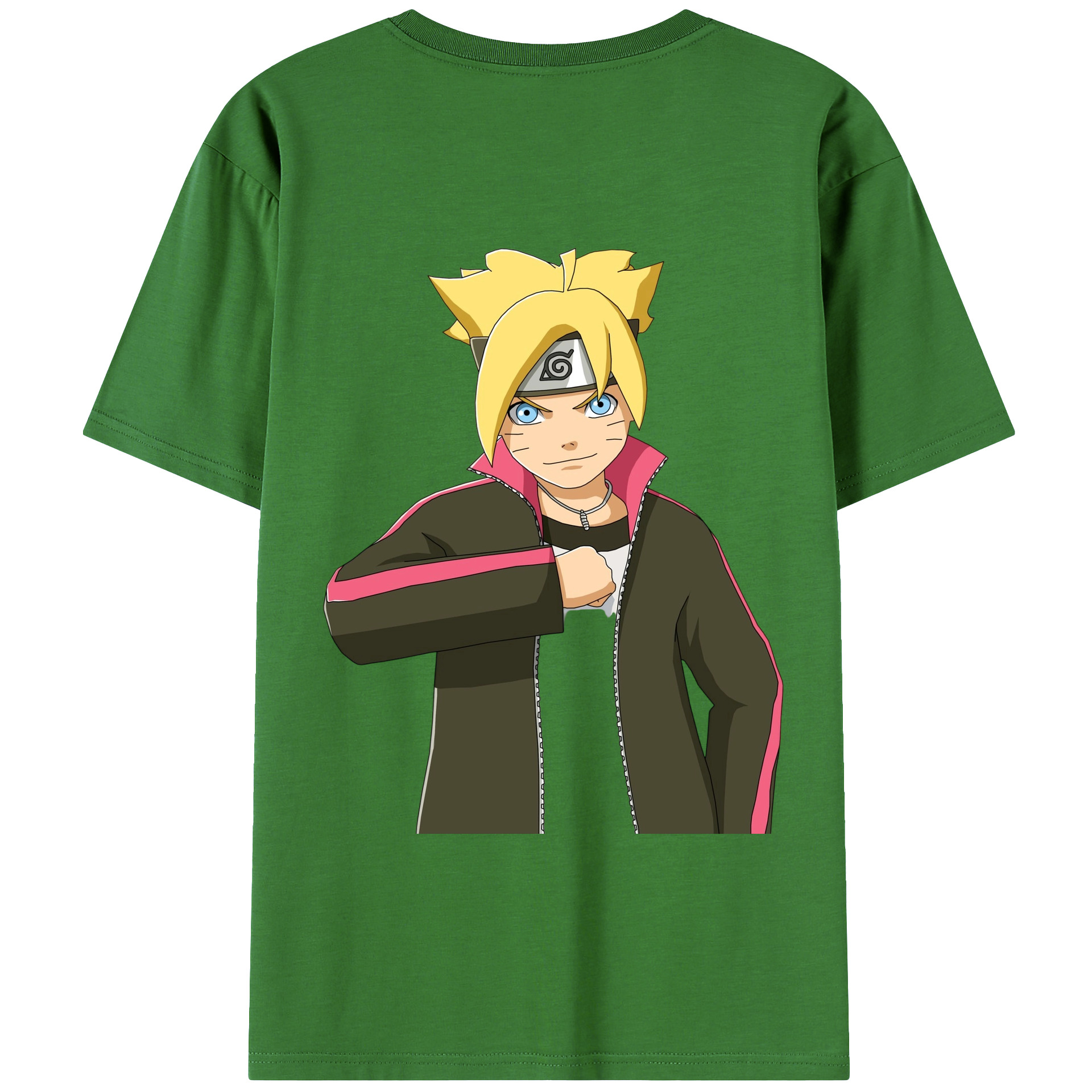 （画像用） NARUTO -ナルト- うずまき ボルト Uzumaki Boruto レディース半袖Tシャツ(バックプリント)